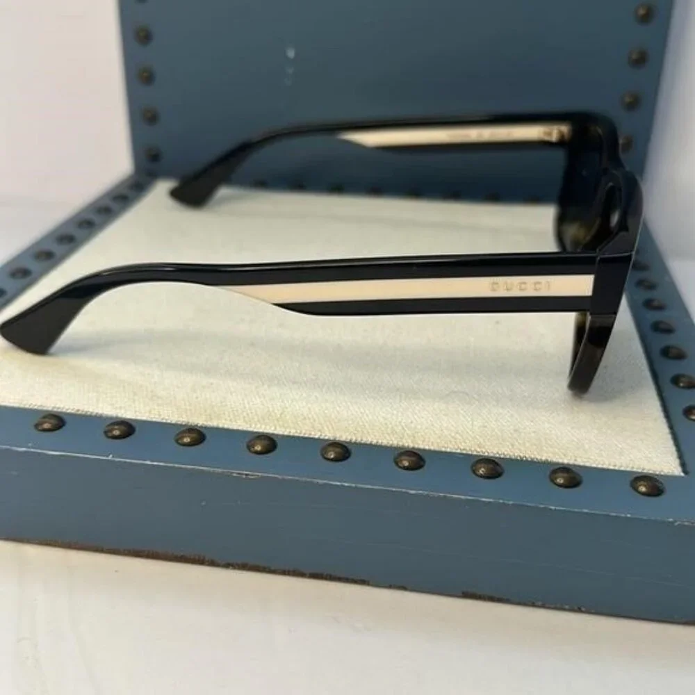 💯 Authentic- New Gucci GG0340S 008 Brown Green Sunglasses
